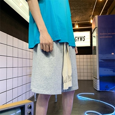 HX969TP35控价48夏季新品宽松纯色潮流休闲男ins港风复古阔腿裤，男装休闲裤，电商A102-1