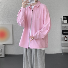 衬衫男秋季新款港风宽松大码条纹长袖衬衣CS801-特P29，男装衬衫，星座214-3