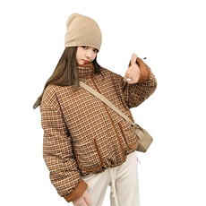 2025冬季新款羽绒服两面穿外套时尚休闲203-8826-P325-K418，女装羽绒服，帛锦泉