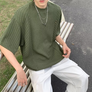 2024春夏季新款男休闲圆领短袖T恤 W5005 P38图片