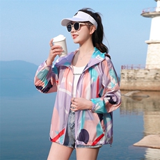 防晒衣女款夏季2025新款宽松中长款薄款春夏外套开衫透气防晒服潮，女装防晒衣，可可小西