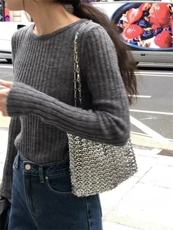 秋季新款舒适显瘦时尚百搭羊毛衫，女装羊毛衫，恒恩羊绒