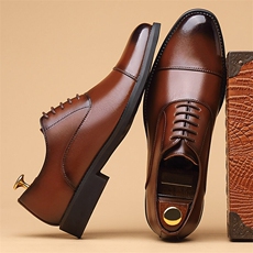 X4628-155英伦男正装皮鞋牛皮尖头鞋商务休闲男鞋，男鞋皮鞋，星座1407-3