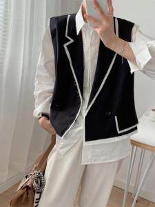 毛边马甲，女装马夹，FMV