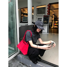 2026夏季潮流新款交叉领子短袖T恤D328-DX100-P25，男装T恤，电商D328