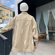 牛仔夹克男2023春新款设计感扎染宽松潮流时尚夹克JK922-P70，男装夹克，星座1103-3