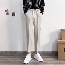 2024春季韩版宽松锥型裤子新款韩版百搭休闲小西裤长裤K5894-P38，男装休闲裤，星座512-2