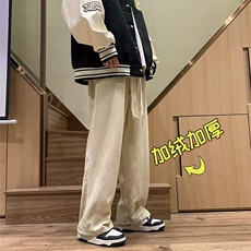 男秋季新款港风休闲裤加绒加厚灯芯绒A523P40，男装休闲裤，星座1116-2