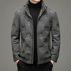 2023冬季新款90%白鸭绒青年休闲保暖羽绒服立领外套ZL11678-P245，男装羽绒服，星座1105-3