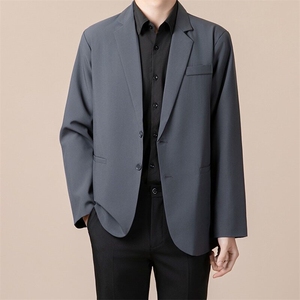 轻熟风小西装男士外套春秋季韩版潮流务休闲西服上衣W24/P60图片