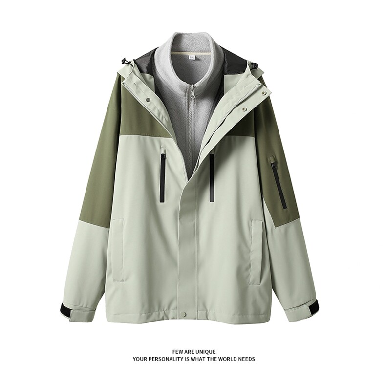 【真三防三合一冲锋衣】DZ2181-TP215299冬季撞色户外夹克男,男装夹克,电商A102