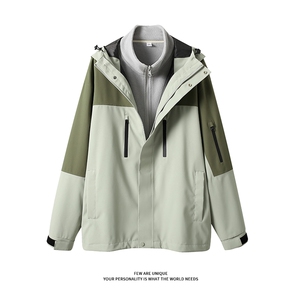 【真三防三合一冲锋衣】DZ2181-TP215299冬季撞色户外夹克男图片