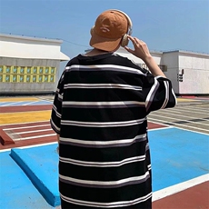 五分袖夏季条纹T恤，男装T恤，星座410-6（原星座1304-1）