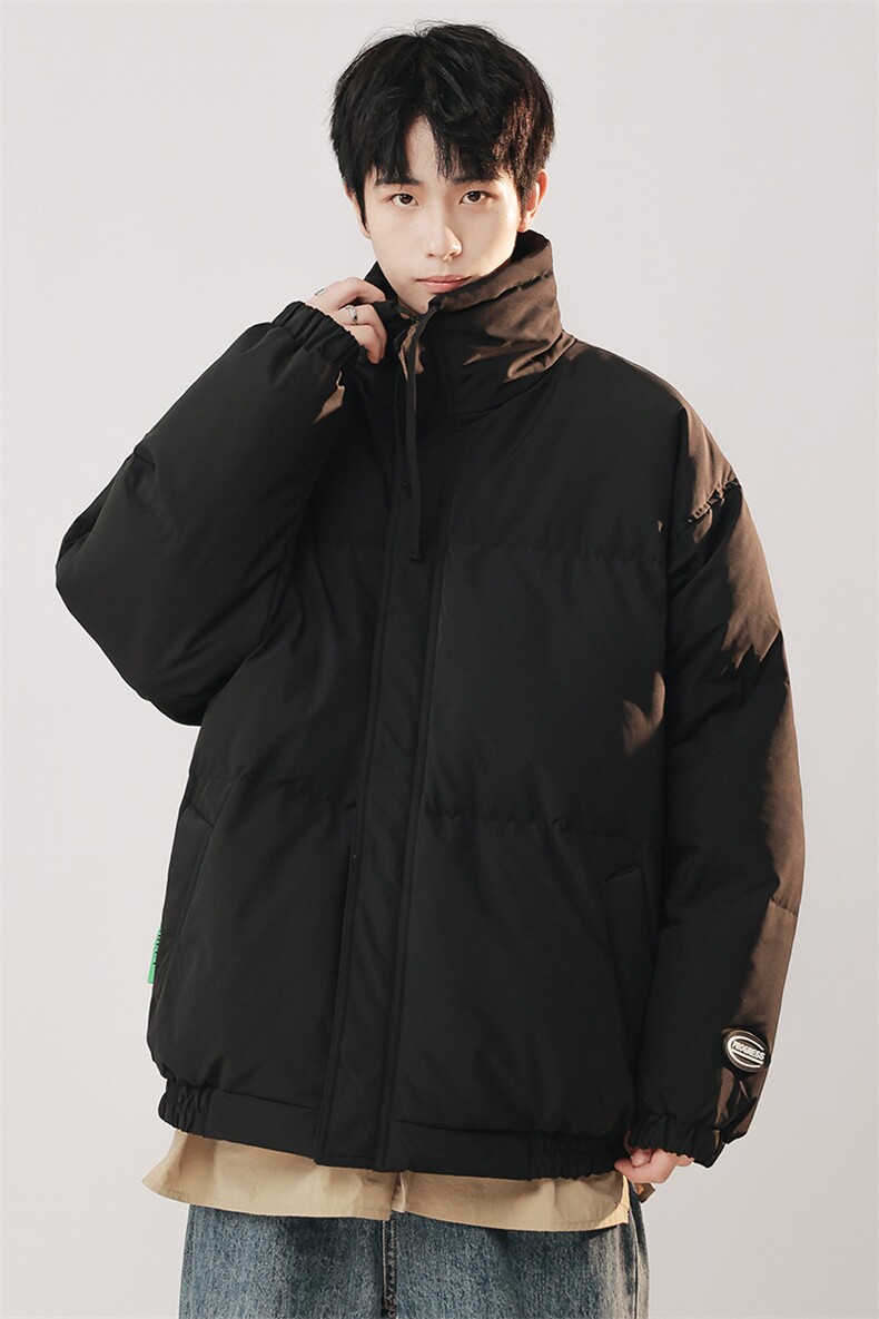 A436-W957-P195控248港风宽松立领80%白鸭绒外套情侣款羽绒服潮,男装羽绒服,电商A436