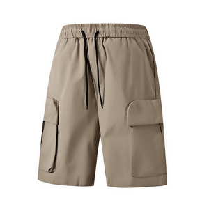 夏季工装抽绳短裤男设计宽松休闲潮流百搭短裤DK3100P-25,灰黑色牛仔裤搭配学生图片