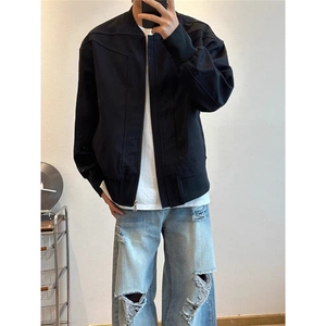 1506-1/JJ611/P120美式高街牛仔棉衣外套男女春秋冬季复古潮流图片