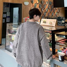 2025日系复古撞色拼接假两件针织毛衣衫男女潮牌宽松休闲V领上衣，男装针织衫/毛衣，星座601-1