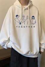 纯棉连帽卫衣男大码运动帽衫宽松薄WY2191-P35加绒款-P40，男装卫衣，电商A040