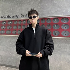 E52P43秋冬男装卫衣立领男装上衣休闲宽松时尚，男装卫衣，星座512-6