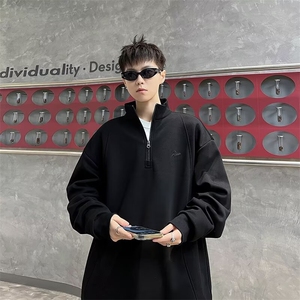 E52P43秋冬男装卫衣立领男装上衣休闲宽松时尚图片