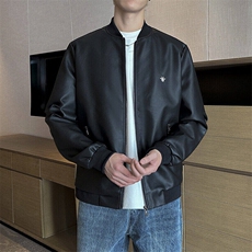 秋冬新品跨境男装PU皮夹克男士潮流修身机车服皮衣男潮流，男装皮衣，星座1409