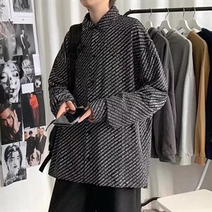 男春季衬衫港风日系长袖衬衫C9522P30图片