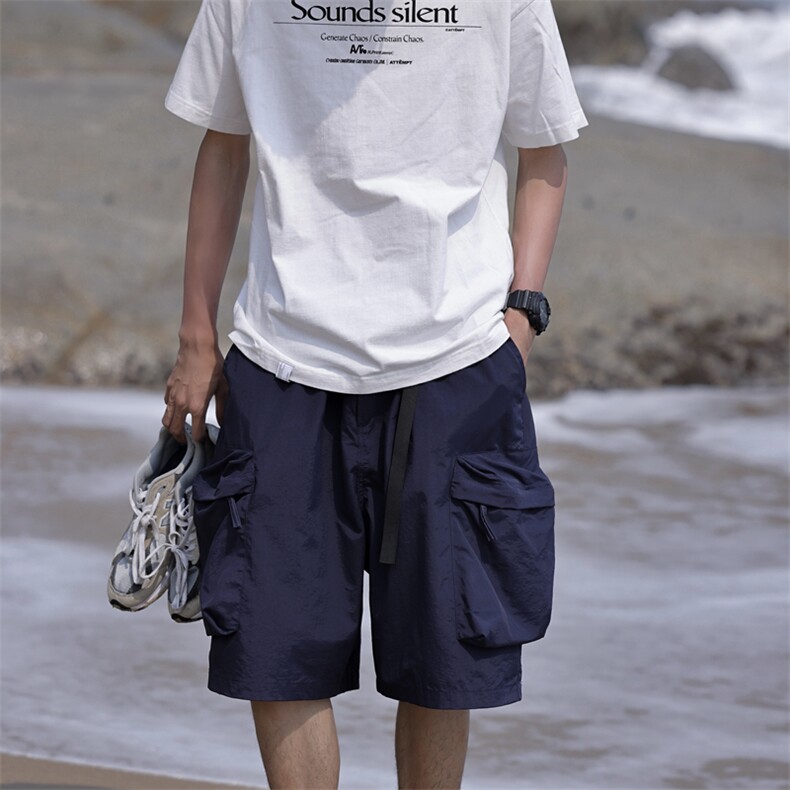 2025夏季CITYBOY日系宽松短裤可与2304Y短衬衫作为一套卖，男装牛仔裤，星座112A