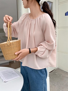 韩系后背系带小衫防晒衣图片