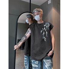 抖音得物高品质新中式夏季新款麂皮绒坎肩背心BXJP262-特批19控38，男装背心/马甲，星座605(原A050)