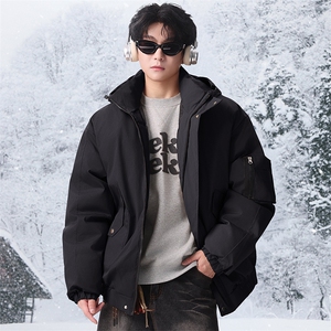 棉服男冬季新款港风宽松连帽棉衣MF9006-P90图片
