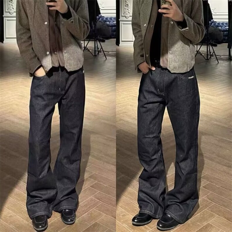 1506/Q84560/P46港风潮男夏季新款嘻哈ins潮高街潮流痞帅长裤图片