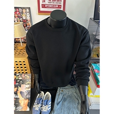 基础纯色圆领套头卫衣简约设计感上衣情侣款W4691-特价P25，男装卫衣，电商A007