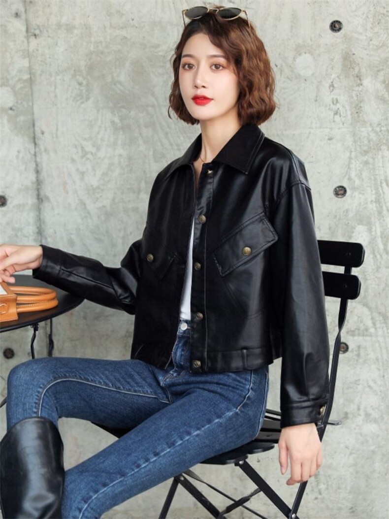 秋冬外套休闲皮夹克，其它，帕莎尔