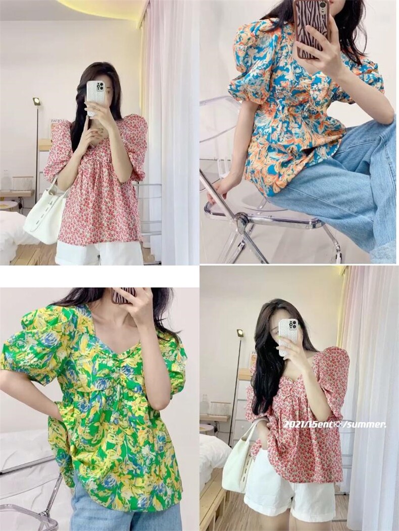 夏季新款碎花小杉，女装，冰雪兒