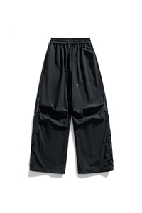 春季新款男女同款伞兵裤直筒弯刀休闲裤DSA157B-K2603-TP38图片
