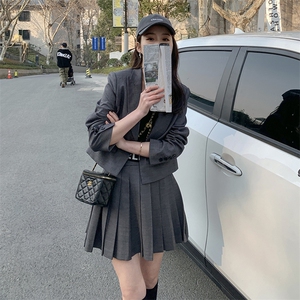 现?货?春款韩系学院风西装两件套2D151-T9900-P155-K208图片