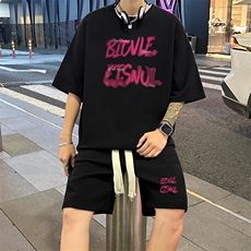 套装！华夫格套装短袖T恤短裤男TZ218-特P38，男装T恤，电商B367