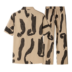 男士夏季风汉服棉麻透气舒适复古开衫唐装两件套HO6929-P65，男装民族服装，星座1105-3