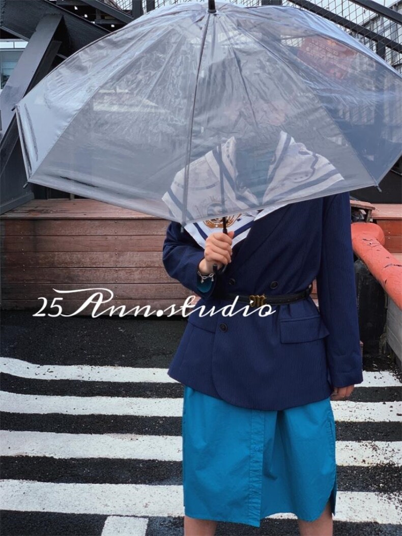 细条廓形西装，女装西装，25Ann·Studio