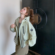 档口现货2026春秋新款女装学生休闲风衣短外套387-p135-k198，女装短外套，2C266