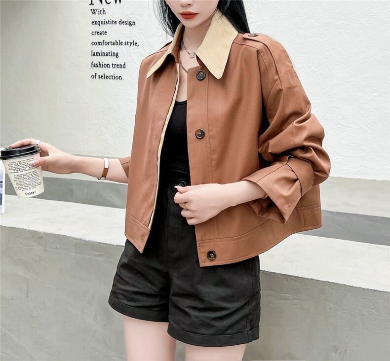 韩版风衣，女装风衣，春语雨桐