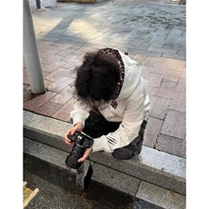 1506/QLH880/P54美式复古小恶魔豹纹连帽拉链卫衣刺绣运动外套，女装短外套，星座1506