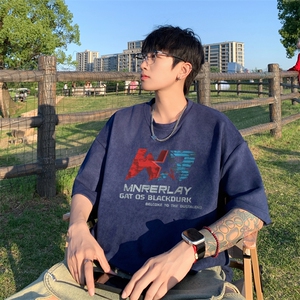 量大优  供视频  重磅麂皮绒短袖T恤男JPDX227-特P19图片