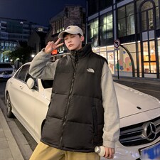 有版权现货刺绣立领宽松外套马甲时尚男款韩版羽绒服MJ02P65控98，男装背心/马甲，星座301D-5(原星座1415）