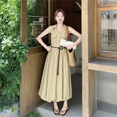 夏季休闲工装衬衫连衣裙2C122-F160-P150-K218，女装连衣裙，2C122