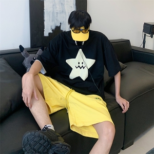 发泡短袖星星印花T恤打底衫G011-P40控58图片