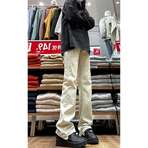 2024春款修身微喇复古弹力牛仔裤715-6-BK01P50图片