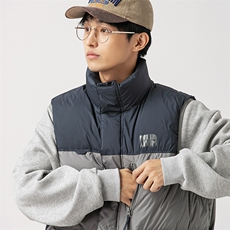 2026冬季新款男日系潮牌立领白鸭绒羽绒服马甲加厚外套YR26-F199，男装羽绒服，电商A101（原外27）