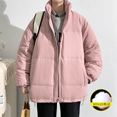 2023冬上新青少年加绒加厚上衣百搭纯色羽绒服外套男女8351-P160，男装羽绒服，电商A441-1