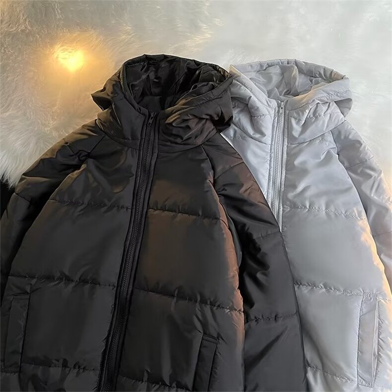 棉衣男新款纯色面包服港风痞帅连帽棉服ins潮牌棉袄外套M8001-P55,男装棉衣,星座1008